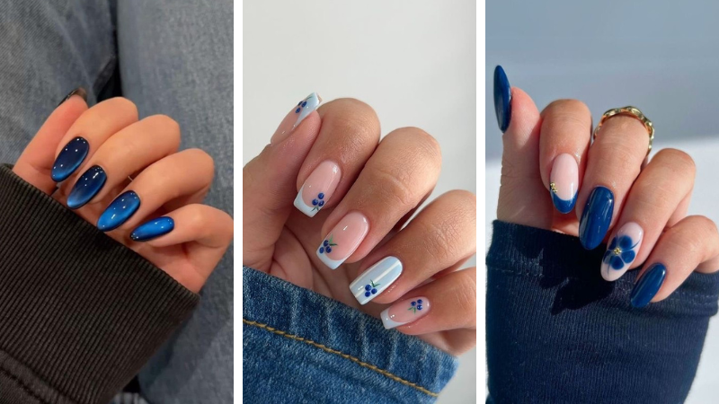 Blue nails