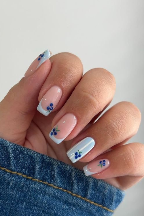blue nails