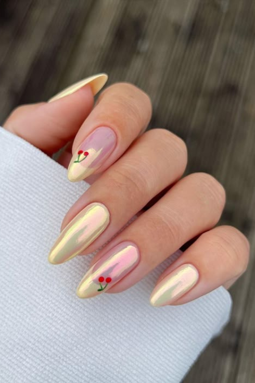 chrome nails
