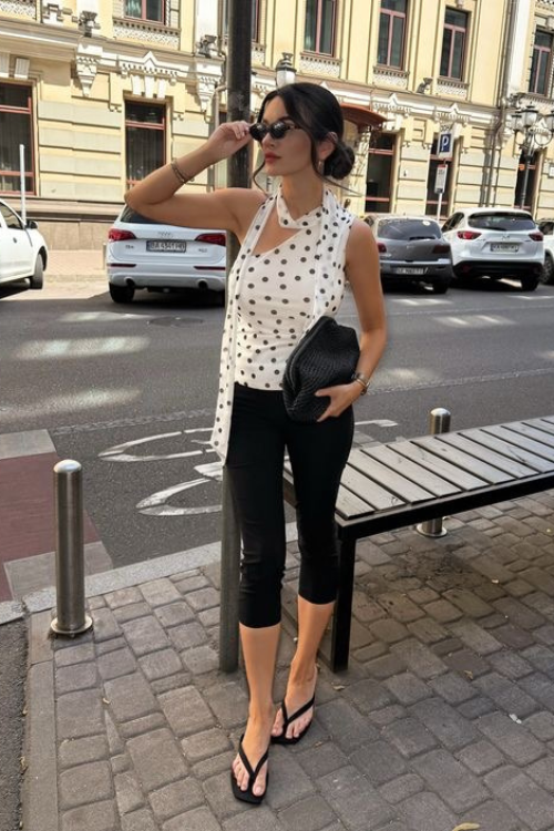 polka dots outfit