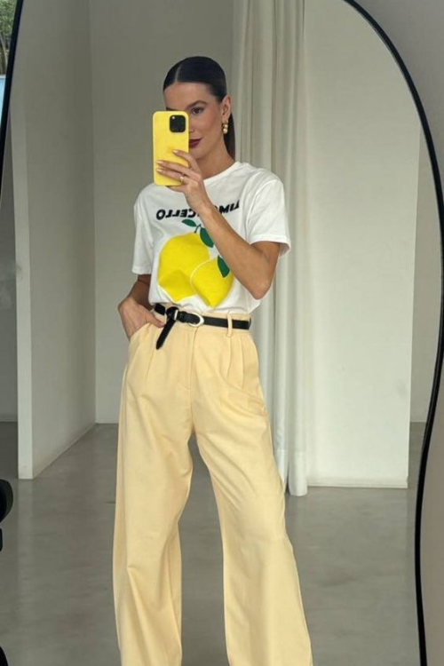 butter yellow outfit