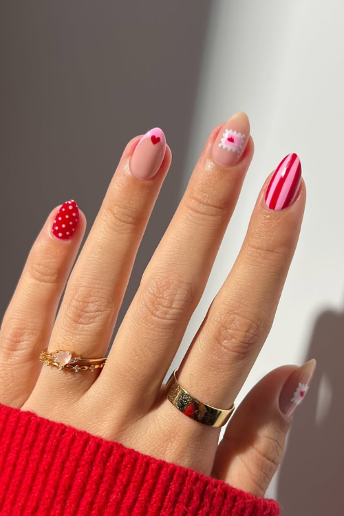 valentine nails