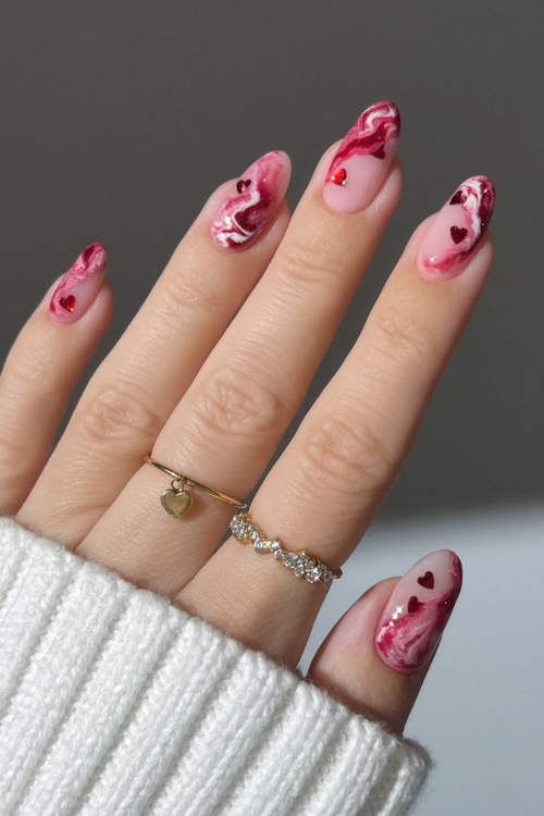 valentine nails