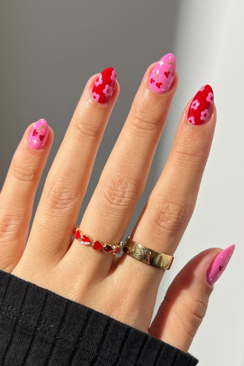 valentine nails