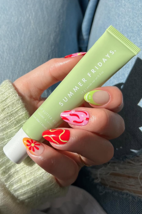 bright summer nails