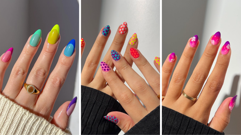 bright summer nails