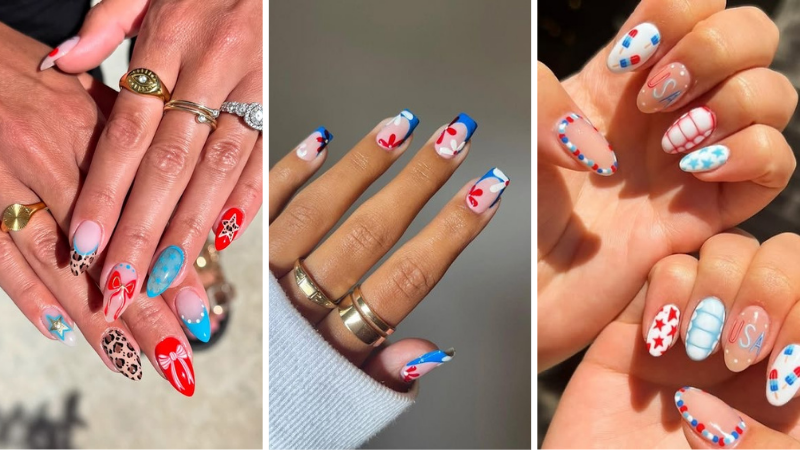 4th of july nails
