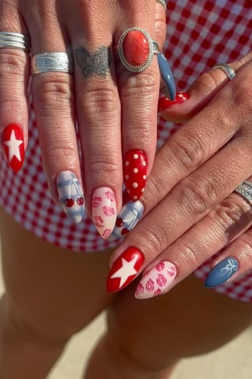 4th of july nails