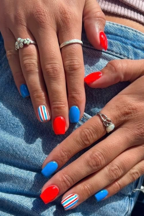 4th of july nails