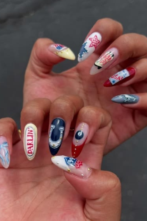 4th of july nails