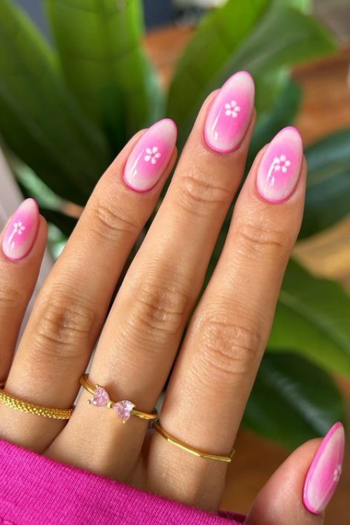 pink summer nails