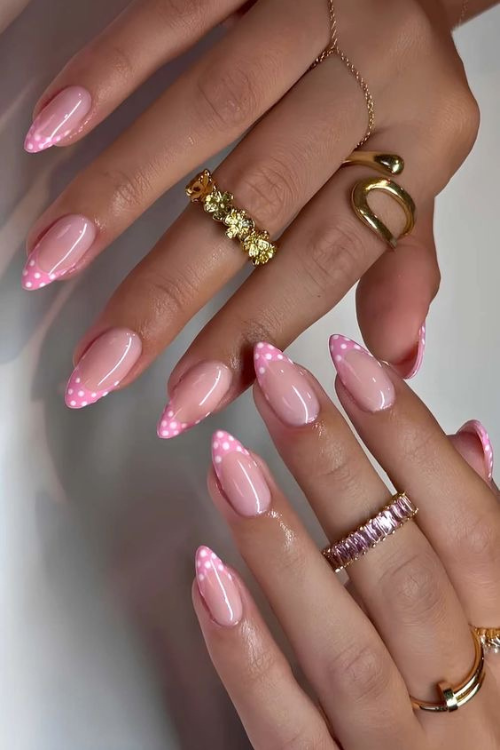 pink summer nails