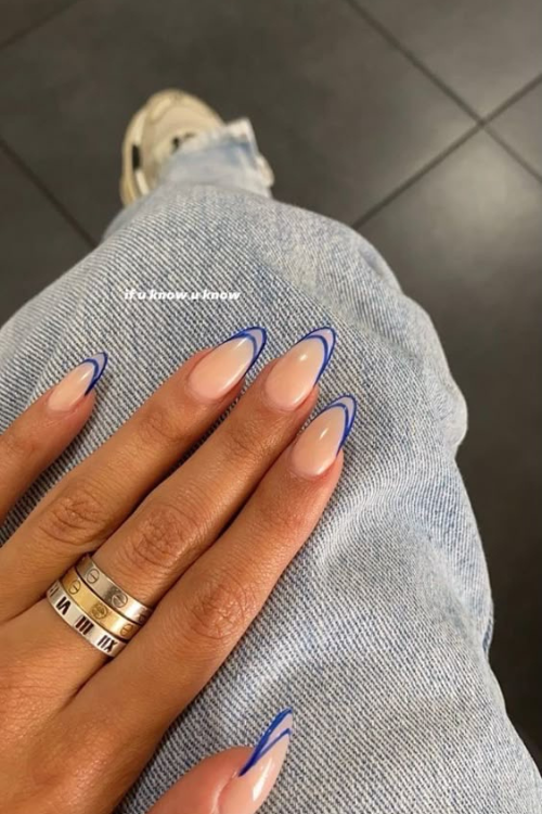 blue summer nails 