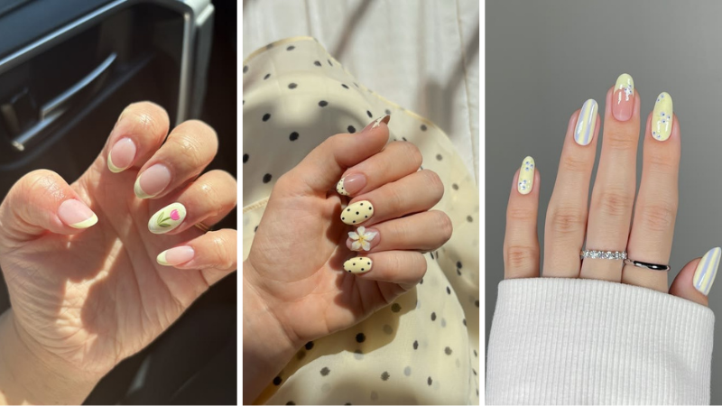 butter yellow nails
