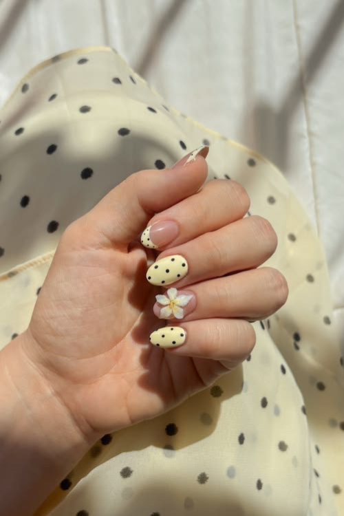 butter yellow nails