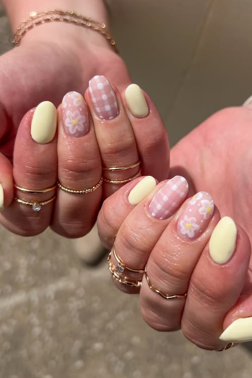 butter yellow nails