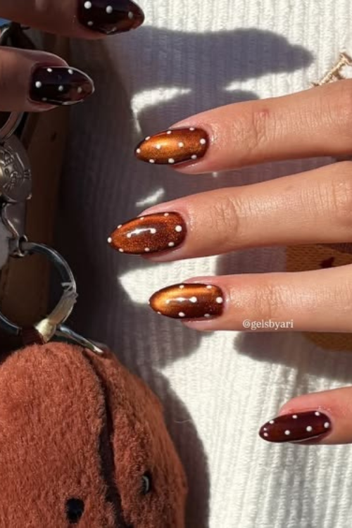 polka dot nails
