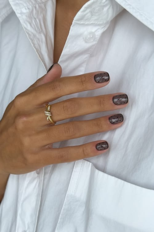 polka dot nails