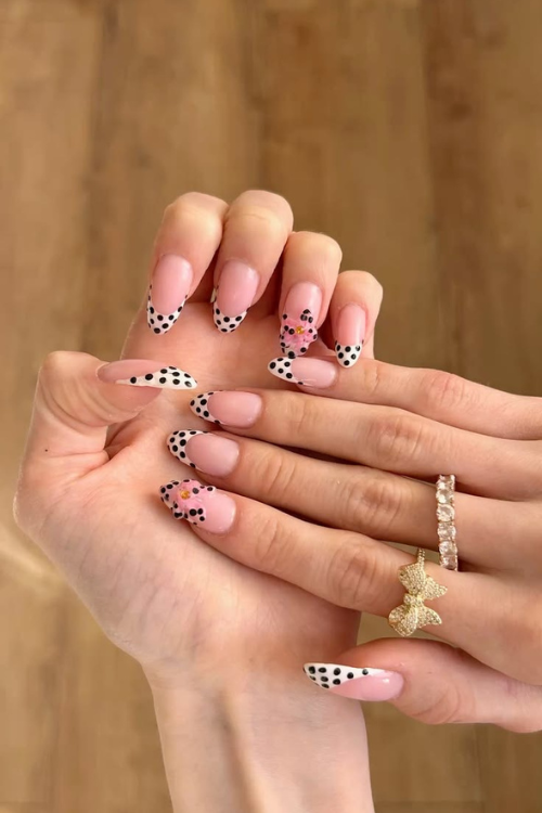 polka dot nails
