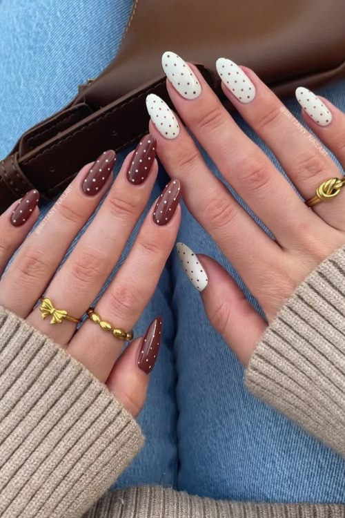 polka dot nails
