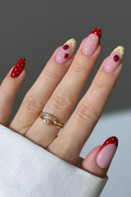polka dot nails