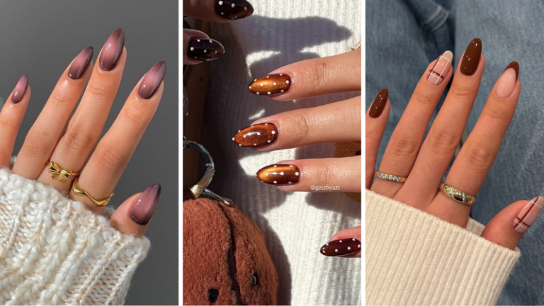 brown nails