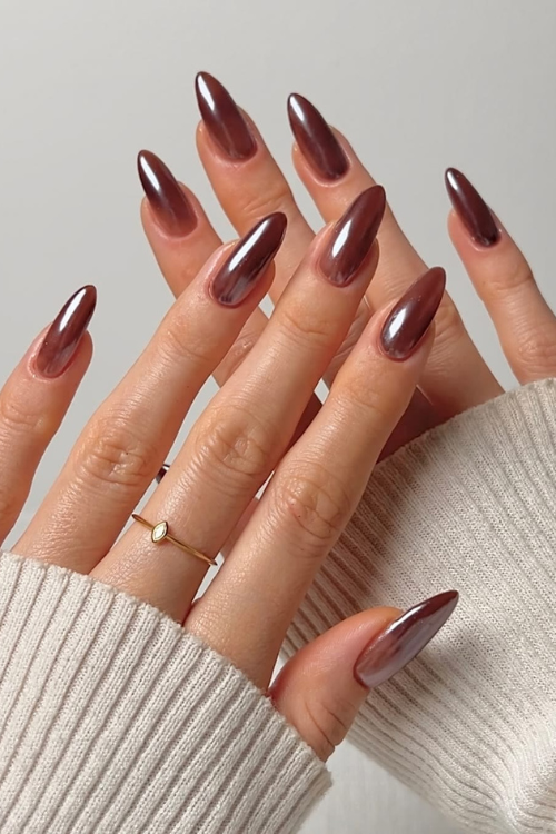 brown nails