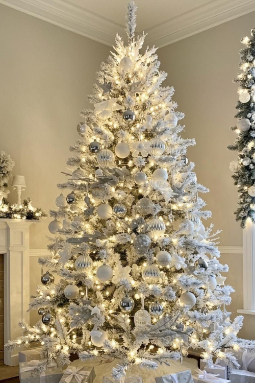 white christmas tree ideas